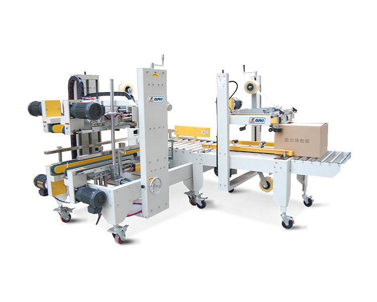Semi automatic corner and side tape sealing machine