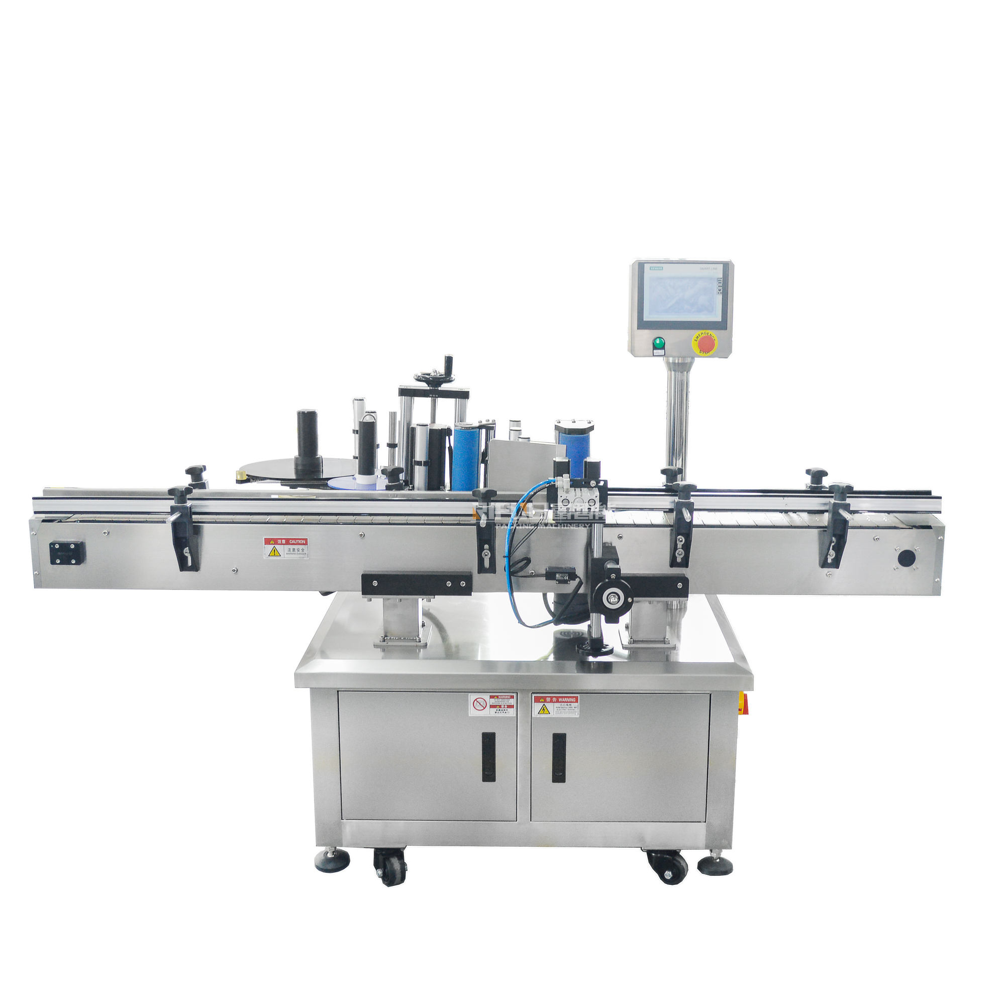 Automatic bottle labeling machine